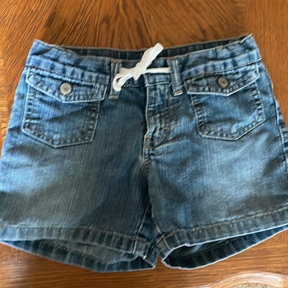Gap blue denim shorts 6